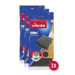 Vileda 3 Paket 2 Li Power Inox Çelik Bulaşık Sünger