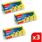Vileda 3 Paket 5'li Yeşil Klasik Oluklu Sünger - 3'lü
