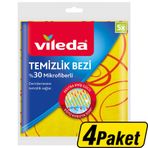 Vileda %30 Mikrofiberli Temizlik Bezi 5'li Paket - 4 Al 3 Öde