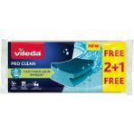 Vileda 3'lü Pro Clean Oluklu Bulaşık Süngeri - 1