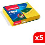 Vileda 5 Paket 2'li Yeşil Klasik Düz Sünger - 5'li