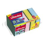 Vileda 5'li 2'li Paket Rainbow Ekonomik Bulaşık Süngeri