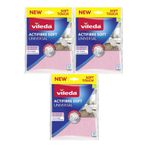 Vileda Actifibre Soft Universal Mikrofiber Bez, 27 x 32 cm, 3 Adet
