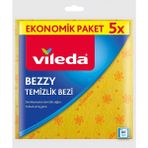 Vileda Bezzy Temizlik Bezi, 5'li Paket Sarı