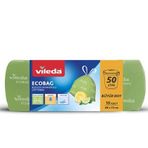 Vileda Büzgülü Limon Kokulu Çöp Torbası 50 Litre - 10'lu, Yeşil, Büyük