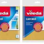 Vileda Cam Bezi, Ekstra Parlaklık, Sarı, 4'li Paket