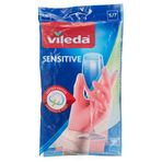 Vileda Candy Pink Sensitive Eldiven,%100 Doğal Lateks, S