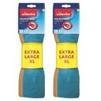 Vileda Colors XL 4'lü 2 Adet Mikrofiber Bez