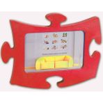 Vileda Ertürk Tekli Puzzle Çerçeve Kırmızı