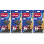 Vileda Glitzi Power Inox Pad Sünger 2'li Paket x 4 Adet - Siyah