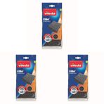 Vileda Glitzi Power Pad Inox, Ekstra kaliteli, Pas tutmaz, Zorlu lekeleri söker, 6'li Paket