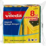 VİLEDA KLASİK YEŞİL SÜNGER OLUKLU 8Lİ 141127
