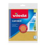 Vileda Mikrofiber Cam Bezi 2'li Paket Yüksek Emicilik ve İz Bırakmayan Temizlik Performansı - Bej