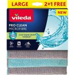Vileda Pro Clean Enzim Teknolojili Mikrofiber Temizlik Bezi 2+1