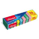 Vileda Rainbow 3x10 Adet Çok Renkli Bulaşık Süngeri