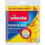 VİLEDA SARI TEMİZLİK BEZİ EKO 8 Lİ (%30 MİKROFİBERLİ) 158814