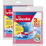 Vileda Sünger Bez 3'lü x 2 Adet - Beyaz