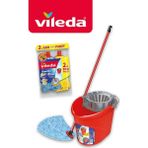 Vileda Süper Mocio Temizlik Seti 2'li Mikrofiber Malzeme ile Tüm Yüzeyler için