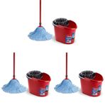 Vileda Supermocio Temizlik Seti, Tüm Yüzeyler için, Kırmızı 3lü paket