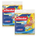 Vileda Temizlik Bezi %30 Mikrofiberli 8'li x 2 Adet