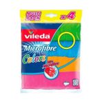Vileda Temizlik Bezi 4'lü Colors - Renkli - Standart