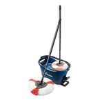 Vileda Turbo 2in1 Mavi Temizlik Seti, 130 cm Uzayan Sap, Üçgen Başlık