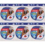 Vileda Turbo Classic Yedek Mop Paspas Ucu,%100 Mikrofiber, 6'lı Set