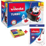 Vileda Turbo Pedallı Temizlik Seti + 1 Adet Turbo Yedek Başlık+1 Adet Sünger