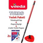 Vileda Turbo Sap + Classic Üçgen Başlık + 2'li Yedek Paspas
