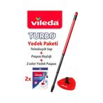 Vileda Turbo Sap + Üçgen Başlık + Mikrofiber Püskül 2'li