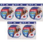 Vileda Turbo Yedek Mop Paspas Ucu (%100 Mikrofiber) (5'li Set) - Beyaz