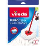 Vileda Turbo Yedek Paspas Mikrofiber Temizlik Seti Tüm Yüzeylerde Kolay Temizlik Sağlar