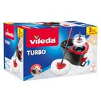 Vileda VLDTurbo Turbo Pedallı Temizlik Seti, Siyah, 29.6 x 48.6 x 29.3 cm