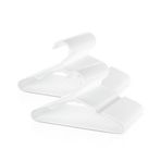 VILICK Çocuk Askıları 50'li Paket, Premium Plastik Bebek Askıları Çocuk Giysileri, Yürümeye Başlayan Çocuk, Bebek, Dayanıklı Kaymaz Çocuk Elbise Askısı, Dolap Yer Tasarrufu için, Beyaz