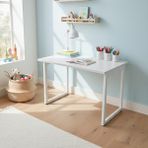 Vilinze Biga Sabit Mdf Metal Ayak Çalışma Ofis Masası - 60x90 Cm - Beyaz