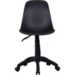 Vilinze Eames Çalışma Koltuğu Tekerlekli Ofis sandalyesi - Siyah