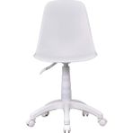 Vilinze Eames Tekerlekli Ofis Sandalyesi Beyaz Plastik Malzeme ile Uzun Süre Oturum Konforu