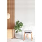 Vilinze Ege Naturel Ahşap Ayak İstiflenebilir Mutfak-Balkon Taburesi (2 Adet)