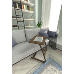 VİLİNZE Ergo Çok Amaçlı Ahşap Yatay C Sehpa 60x40 cm