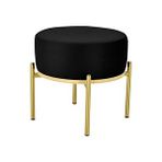 Vilinze Home Vilinze Otto T1 21 Fonksiyonel Gold Sehpalı Luka Puf Siyah
