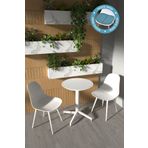 VİLİNZE Tilia Plastik Bahçe Balkon Bistro Seti Katlanır Masa 60*60 cm