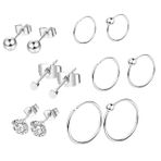 VILLCASE 12 Adet Piercing Takı Seti Dil Halkası Piercing Kiti Kulak Halkaları Burun Halkaları Göbek Halkası Küçük Halka Küpeler Piercing Dekorasyon Kaş Halkası Özlemek Delme Damızlık Zirkon