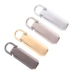 VILLCASE 2 Set Zier Çekme T Fermuar Kaydırıcıları Metal Fermuar Çekmeleri Onarım Yedek Giysi Onarım Aletleri Sırt Çantaları Montlar 4 Adet * 2