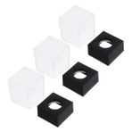 VILLCASE 3 Adet Kutu Ataş Saklama Kovası Kaset karton temizlemek sepetler çalışma masası düzenleyici dekoratif kutu çeşitli eşyalar nesne düzenleyici ev için küçük organizatör plastik Black