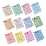 VILLCASE 6 Delikli Tasarruf Mücadelesi Klasörü 52 Haftalık Planlayıcı Para Yönetimi Için Euro Giriş Sayfaları