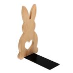 VILLCASE Ahşap Tavşan Kitap Ayracı Bunny Kitap Tutucular Stoper Hayvan Dekoratif Kitap Ev Ofis Masası Için Biter Kitaplık