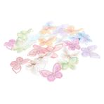 VILLCASE Aplikler Üzerinde Demir Düz Sırtlı Kelebek Aplikler Rozetleri Büyük Harfler Nazar Boncuğu Kolye Işlemeli Yamalar Aplike Kumaş Basit Ve Çok Yönlü Polyester