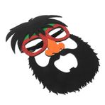 VILLCASE Komik Açık Hava Cadılar Bayramı Süslemeleri Viking Cosplay Aksesuarları Kaşlı Gözlük Yıldız Sticker Nail Süper Kahraman Dekoratif Maske Yeşil Güneş Gözlüğü Keçe Kostüm Oyunu