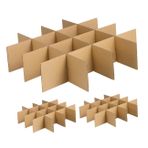 VILLCASE Taşınma Kutuları İçin Cam Hücre Bölücüler 18 Adet Oluklu Bölücüler Kutu Ambalaj Bölme Karton Cam Bölücü 82x82x80mm Hasar Önleme Çok İşlevli