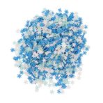 VILLCASE Yumuşak Seramik Kar Taneleri Kar Tanesi Sprinkles Noel Masa Konfeti Tırnak Dilimi Süslemeleri Kil Sprinkles Dekorasyon Noel Masa Sprinkles Polimer Kil Ayarlamak Lapa Lapa 3 Boyutlu